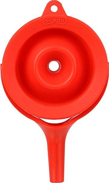 Dexas Silicone Collapsable 2.5" POP Funnel - Red
