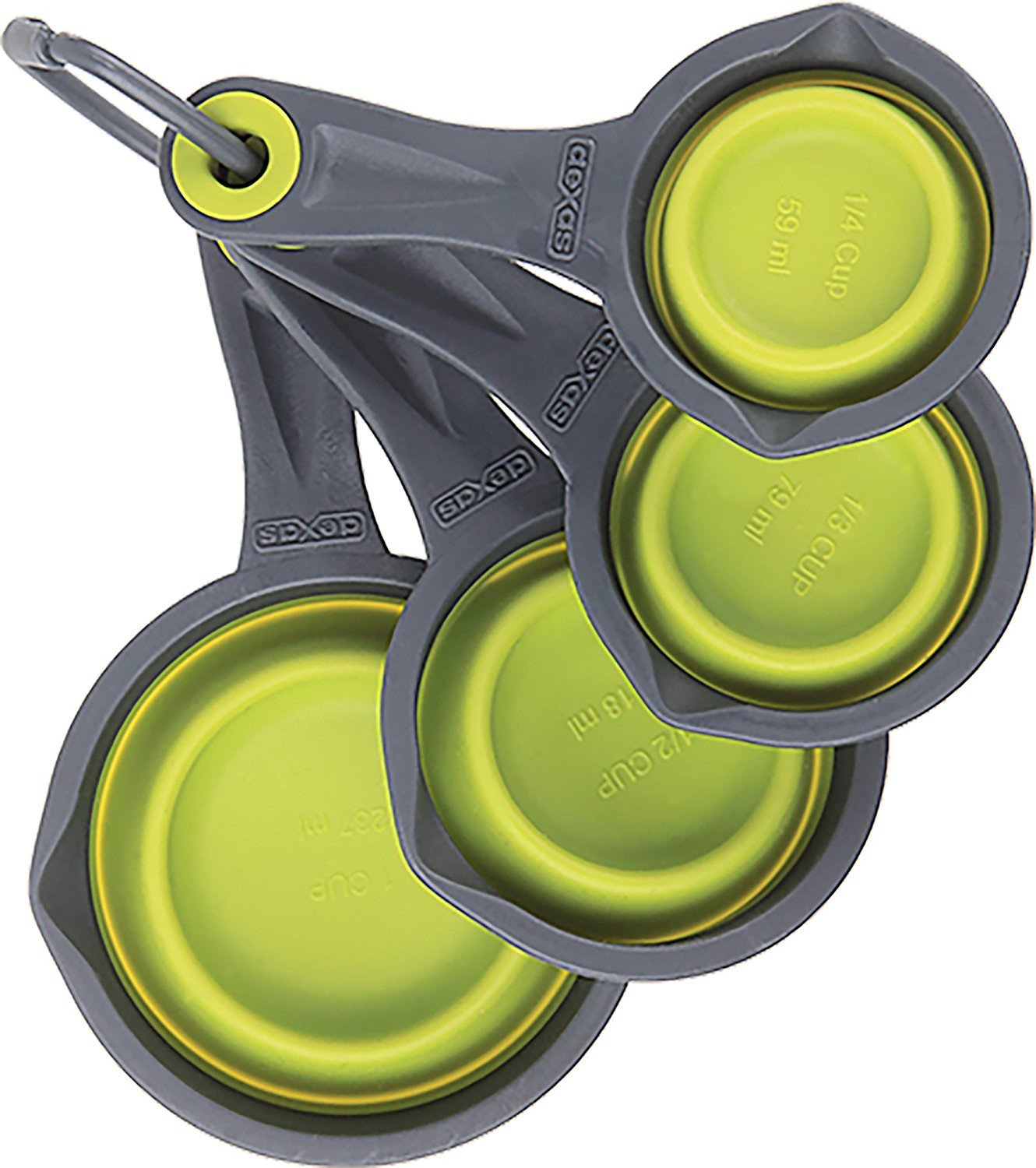 Dexas Collapsable Measuring Cups - Green