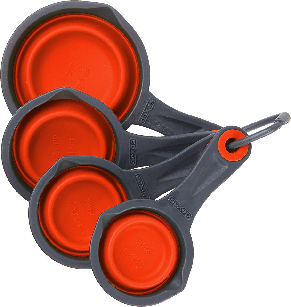 Dexas Collapsable Measuring Cups - Red