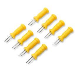 Classic Farberware Set of 8 Deluxe Corn Holders - Yellow