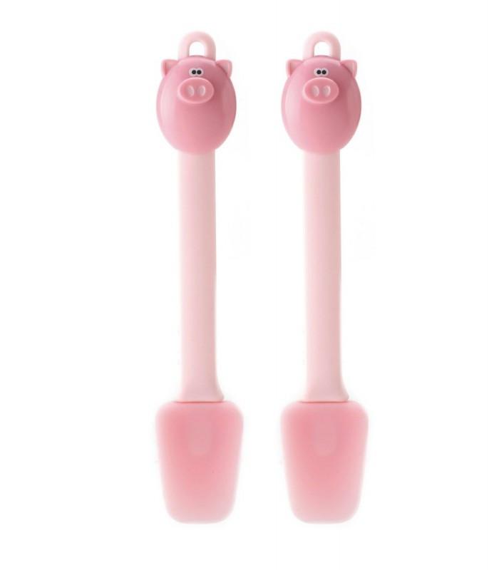 Joie Oink Oink Piggy Mini Spatula Set, 2 Piece